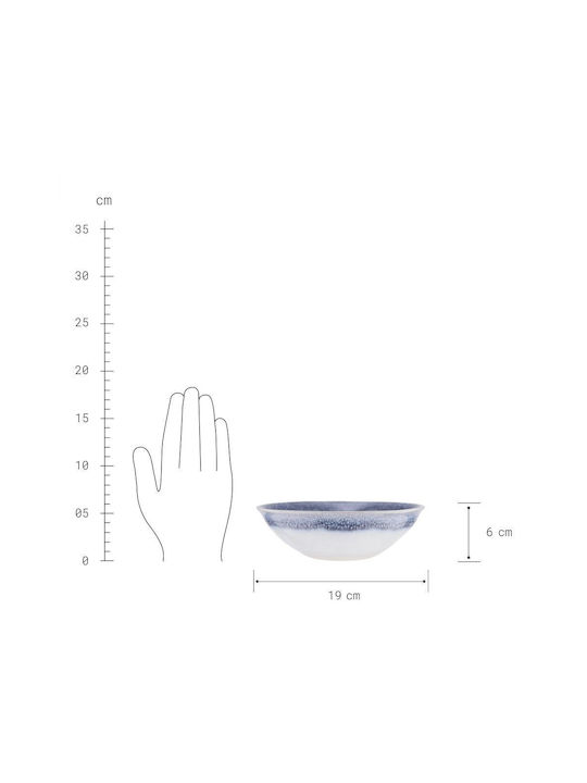 Butlers Atlantis Bol Servire Rotund Ceramic Alb cu Diametru 8.5 cm
