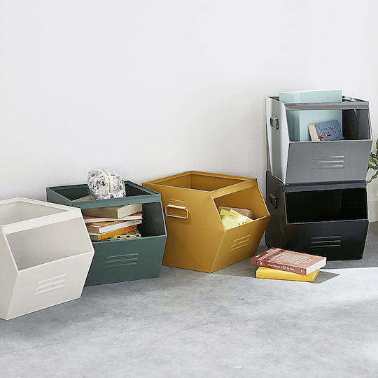 La Redoute Interieurs Металик Кутия за съхранение Зелен 36x33x30см 1бр