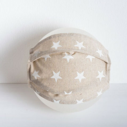 Protective Mask Fabric Kids Beige 203-3 1pcs