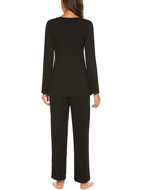Queen Mother Set Pyjamas Schwangerschaft & Stillen black