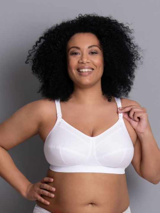 Anita Cotton Maternity & Nursing Bra with Clips White