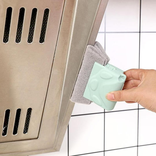 Plastic Cleaning Brush with Handle Gray