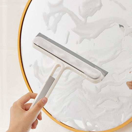 Plastic Cleaning Brush with Handle Blue
