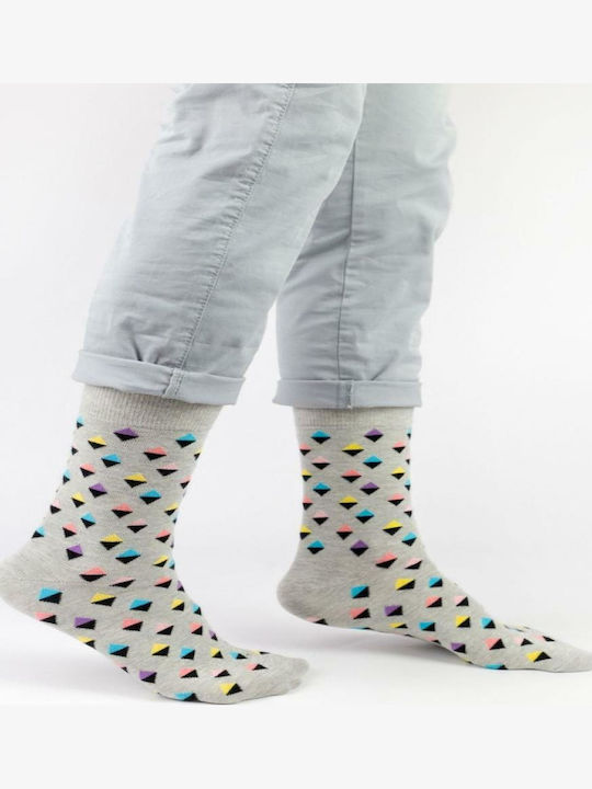 Crazy Socks Bărbați Șosete cu Model Gri 1Pachet Crazy Socks Bărbați Șosete cu Model Gri 1Pachet