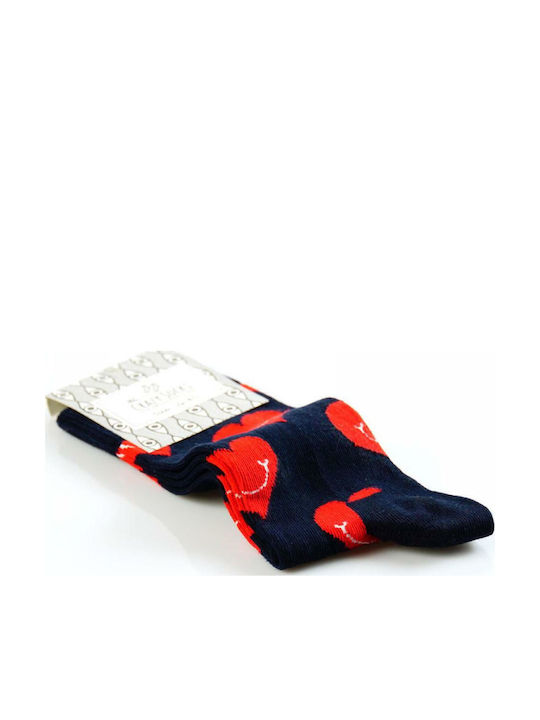 Crazy Socks Fashion Femei Șosete cu Model Albastre 1Pachet