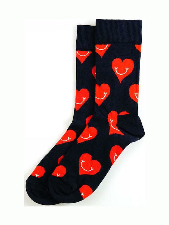 Crazy Socks Fashion Femei Șosete cu Model Albastre 1Pachet