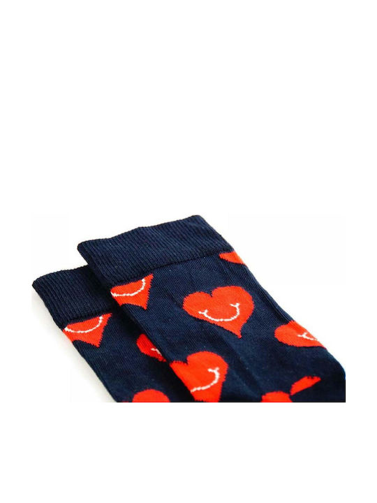 Crazy Socks Fashion Femei Șosete cu Model Albastre 1Pachet