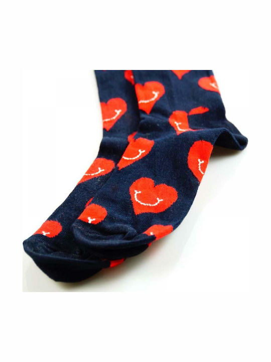 Crazy Socks Fashion Femei Șosete cu Model Albastre 1Pachet