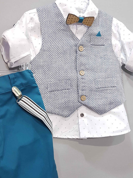 Carousel Costum De Botez Albastru 6 Bucăți