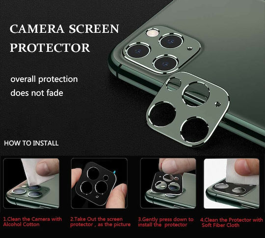 Cover Kameraschutz Metallrahmen Green für das iPhone 11 Pro / 11 Pro Max