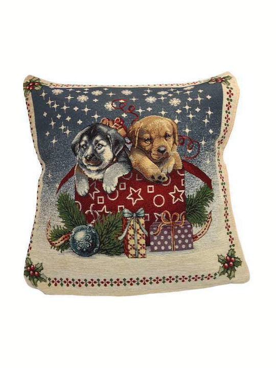 Christmas Decorative Pillow Square Multicolour 45x45cm
