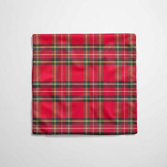 Ntampoudis Christmas Decorative Pillow Square Red 40x40cm