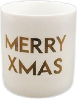 blokker Χριστоулгенски свещи и свещници Керамичен Свещник Merry Christmas 8x7см.