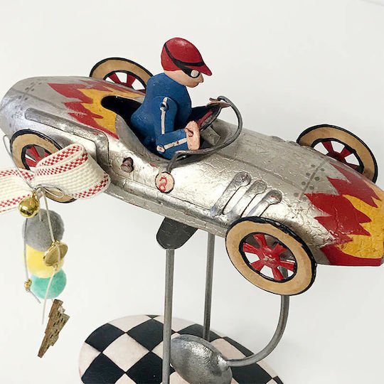 Weihnachtliche Figur Auto Höhe 40cm