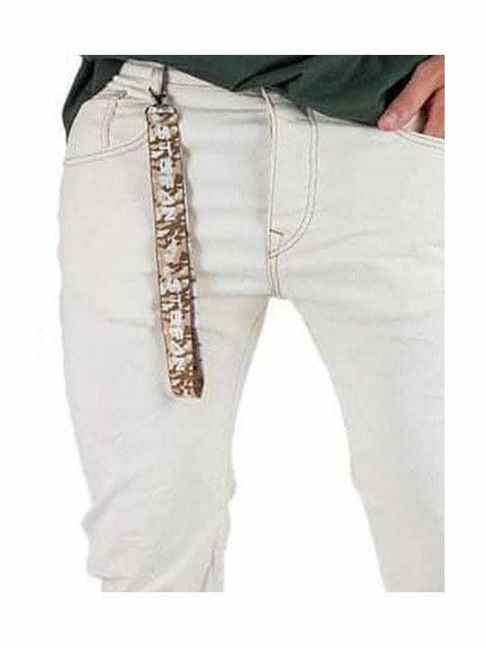 Men's Jeans Pants with Skinny Fit Beige