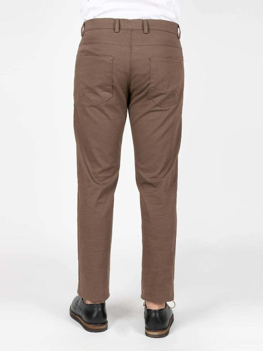 Unipol Men's Jeans Pants in Regular Fit Dark beige.