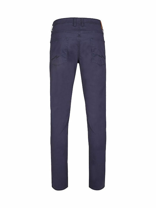 Men's Jeans Pants Elastic with Slim Fit Navy Blue