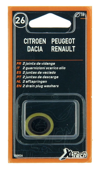 XLTech Car Engine Washer for Peugeot 106 / 205 / 206 / 207 / 208 / 306 / 308 / 309 / 405 Renault Twingo / Captur / Clio / Espace / Laguna / Megane / Modus / Scenic Citroen C1 / C2 / C3 / C3 Picasso / C4 / Saxo / Xsara Picasso Dacia Sandero / Dokker / Duster / Logan