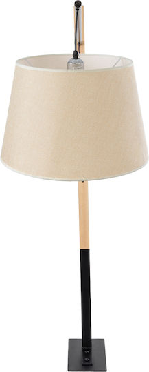 GloboStar Kelsie Stehleuchte H140xB40cm. mit Fassung für Lampe E27 Schwarz