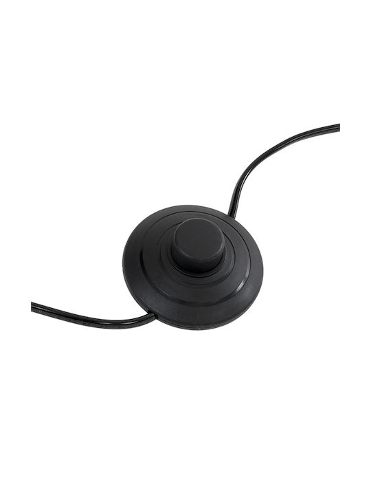 GloboStar Mindelo Floor Lamp H150xW35cm. with Socket for Bulb E27 Black