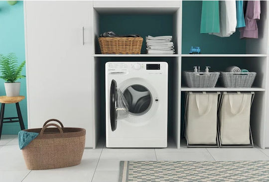 Indesit Πλυντήριο Ρούχων 8kg 1400 Στροφών MTWE 81495 WK EE