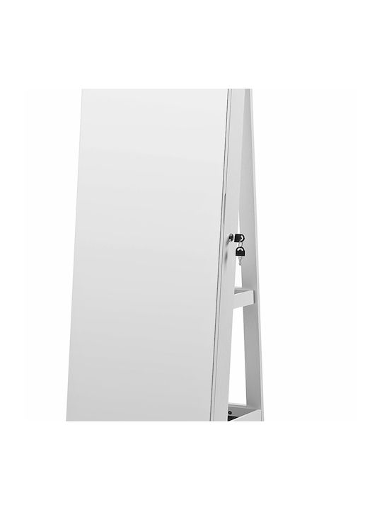 Songmics Καθρέπτης με Λευκό Ξύλινο Πλαίσιο 162x37cm