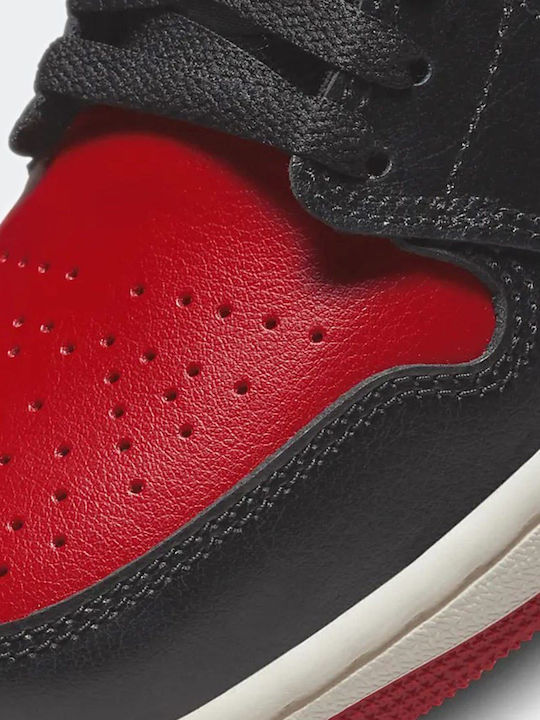 Air  1 Low Damen Sneakers Black / Sail / Gym Red