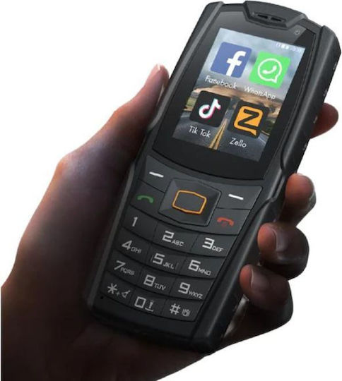 AGM M7 Dual SIM (1GB/8GB) Resistant Mobile with Buttons Black