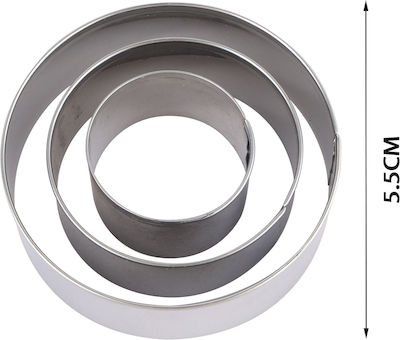 Tpster Rings Round Metal 34469 3pcs