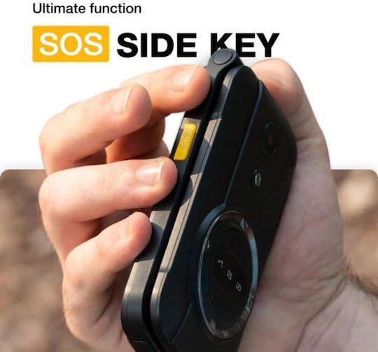 AGM M8 Flip Dual SIM Ανθεκτικό Κινητό με Μεγάλα Κουμπιά Μαύρο