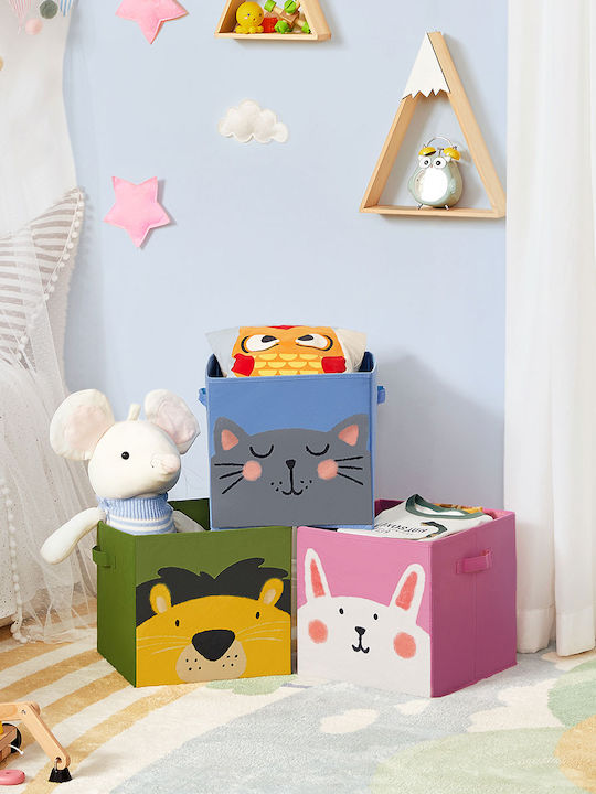 Songmics Children's Storage Box made of Fabric Multicolour 3pcs