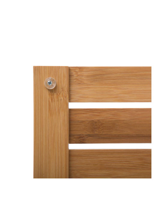 5Five Πατάκι Μπάνιου Ξύλινο Duckboard 155989 Μπεζ 53x36εκ.