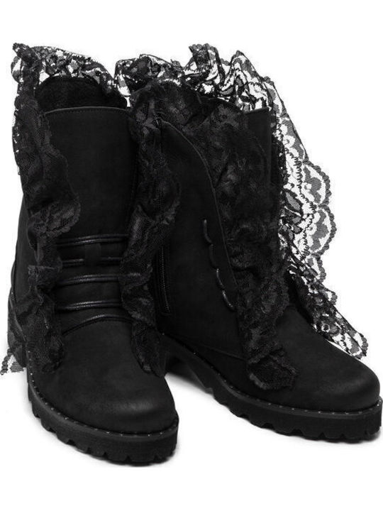 Damen Chelsea Stiefeletten Schwarz