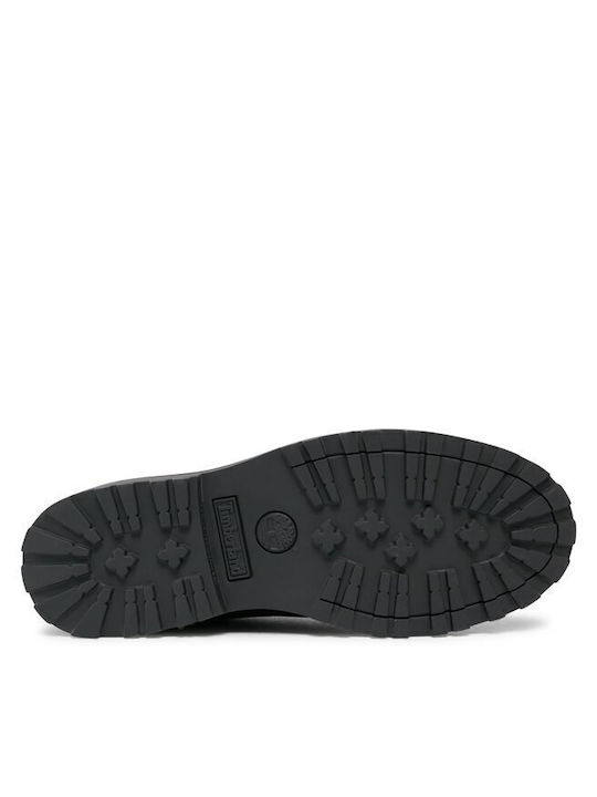 Courma Leather Kids Boots with Zipper Brown