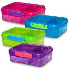 Sistema Plastic Kids' Food Container 1.65lt Pink x x 7.7cm