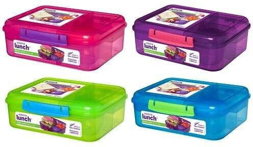 Sistema Plastic Kids' Food Container 1.65lt Pink x x 7.7cm