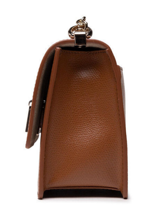 Women's Bag Crossbody Made of Artificial Leather Brown
