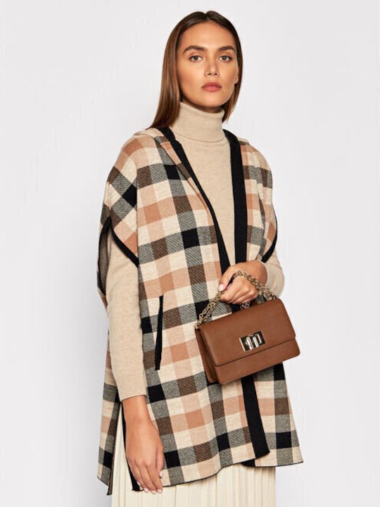 Women's Bag Crossbody Made of Artificial Leather Brown