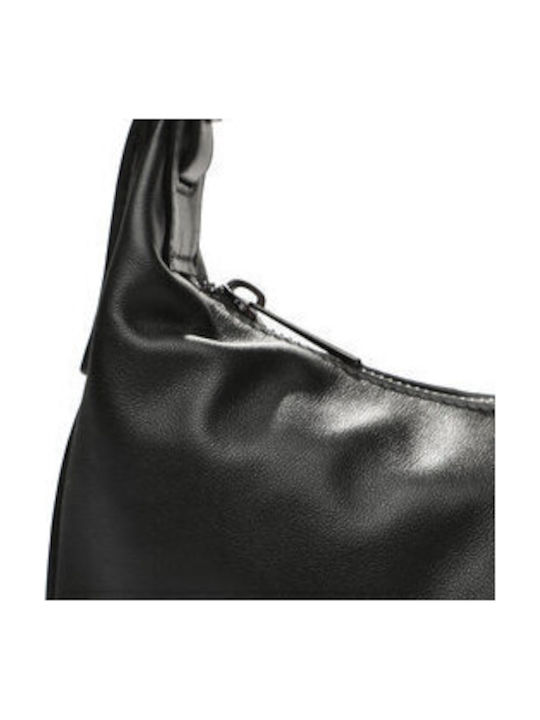 Leather Women's Bag Shopper Shoulder Black