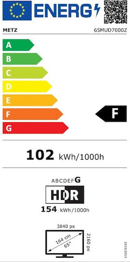 Metz Smart Τηλεόραση 65" 4K UHD LED 65MUD7000Z HDR (2023)