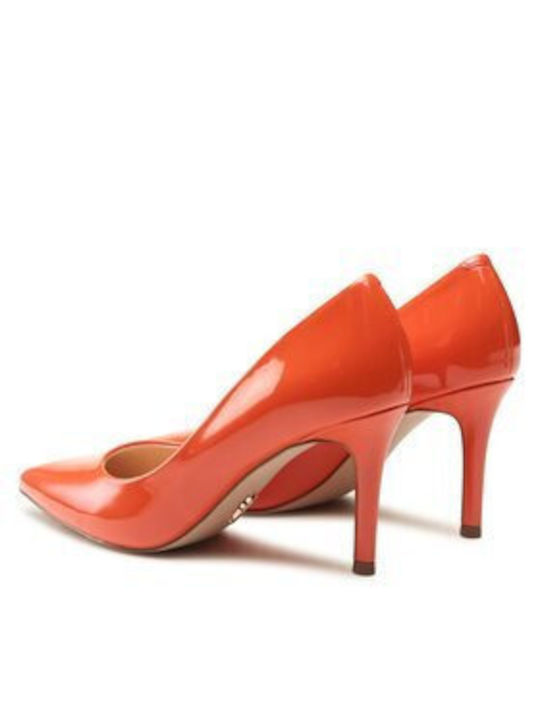Patent Leather Orange Heels SM19000022-02002-808