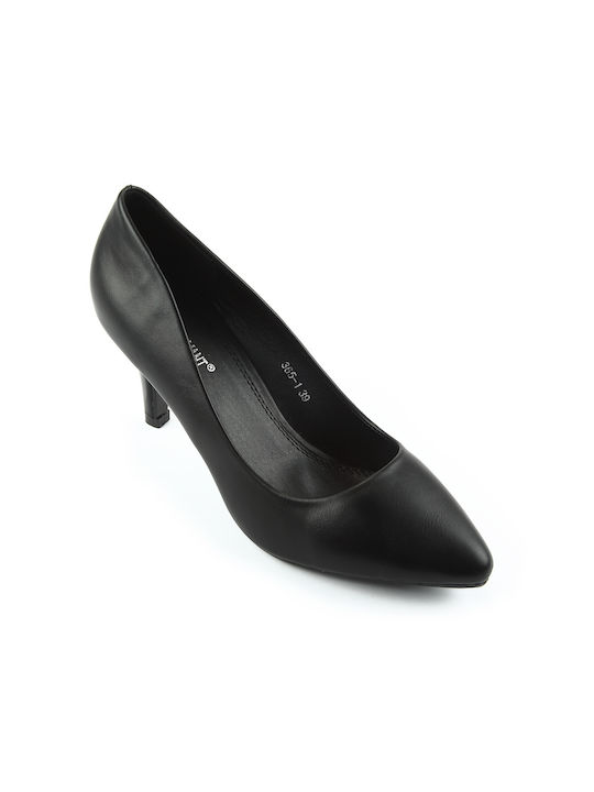 Fshoes Pointed Toe Black Heels