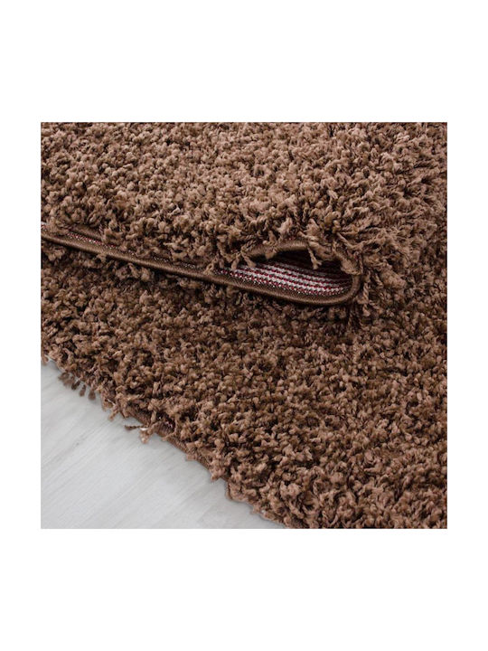 Lanoso 5500b Χαλί Διάδρομος Shaggy Dark Brown 80x150cm