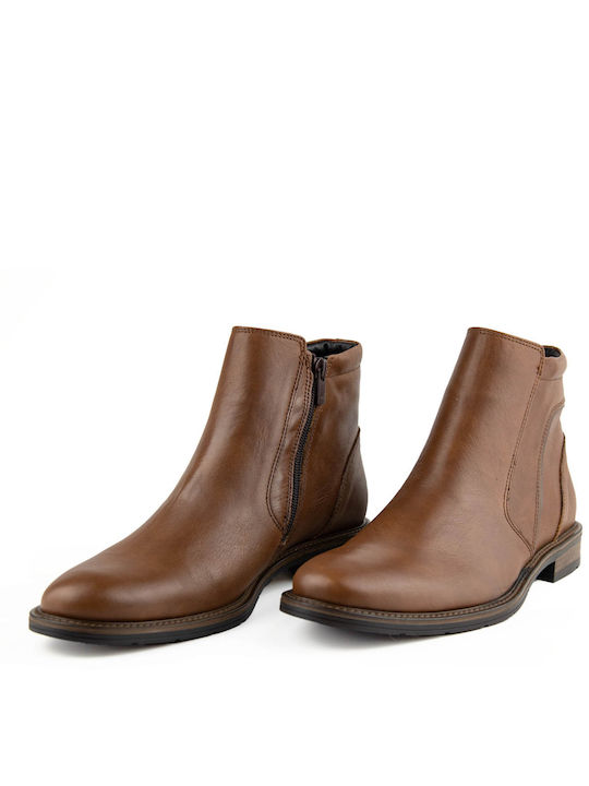 Softies Men's Leather Boots Brown