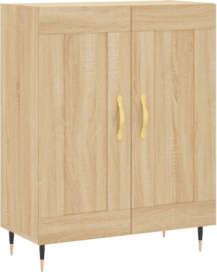 Office Storage Drawers & Cabinets Wooden Sonoma Oak 69.5x34x180cm