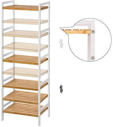 Songmics Стенен Баня Рафт Bamboo 31.5x45x142см