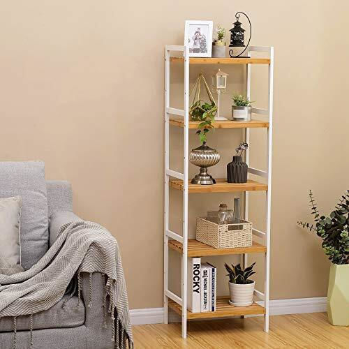 Songmics Стенен Баня Рафт Bamboo 31.5x45x142см