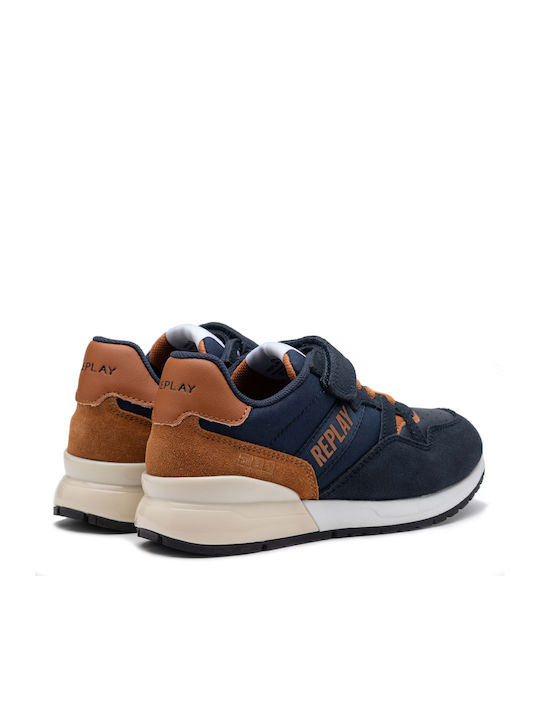 Replay Παιδικά Sneakers Navy Μπλε