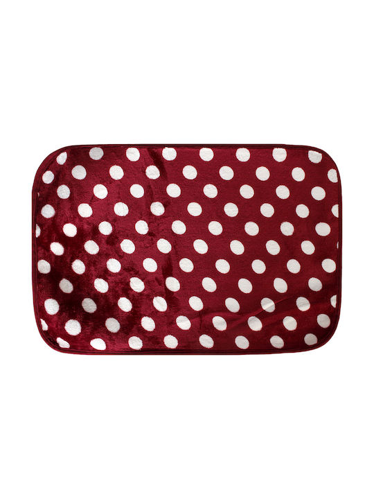 Keskor Non-Slip Bath Mat 53176-3 Bordeaux 60x40cm