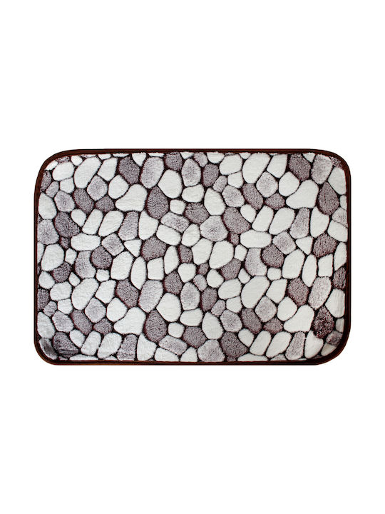 Keskor Non-Slip Bath Mat 53177-5 Brown 60x40cm